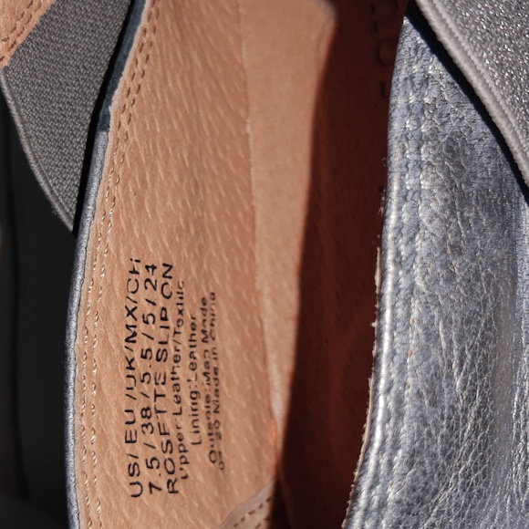 Gentle Souls by Kenneth Cole Rosette Platform Slip On Sneaker Pewter 7.5 - Picture 10 of 15